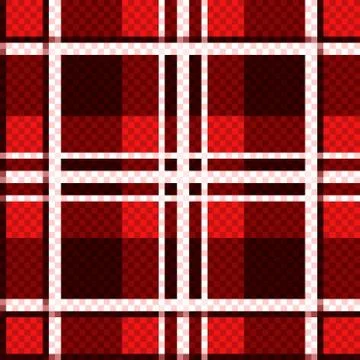 Checkered seamless pattern in red hues イラスト素材