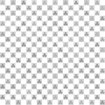 Checkered shamrock pattern. Seamless vector Stock Illustration