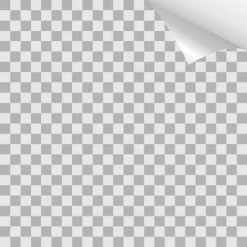 Checkered Sheet Curl Illustration Stock Illustration