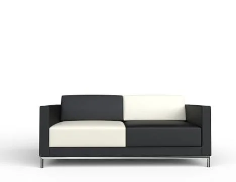 Checkered Sofa Stock Illustration
