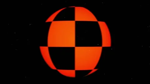 Checkered Sphere 01 (with texture) Stock Footage 150185500