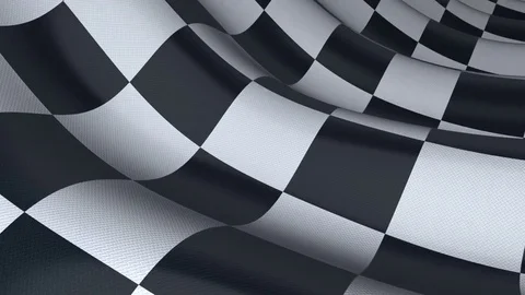 Checkered sport flag, seamless loop Stock Footage 80335320