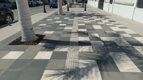 Checkered street crossing Stock Footage 172385013