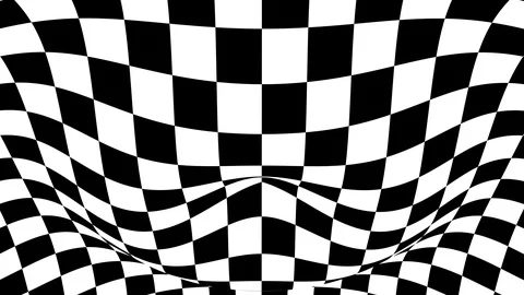 Checkered surface animation Stock Footage 112014235