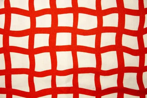 Checkered tablecloth. Tissue material. The background. Style 写真素材