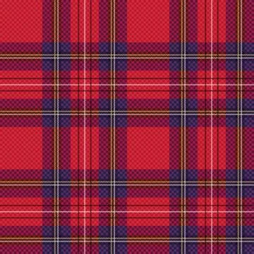 Checkered tartan fabric seamless pattern Stock Illustration