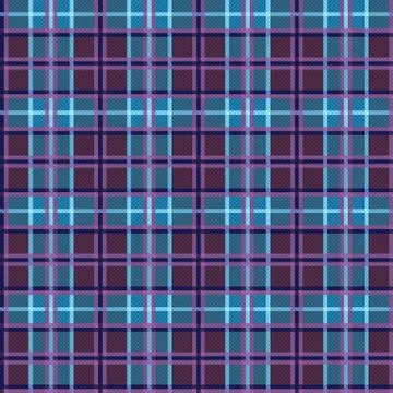 Checkered tartan fabric seamless pattern in muted colors Illustrazione stock