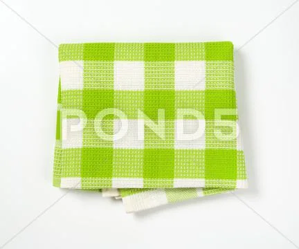 Checkered tea towel Stock Photos
