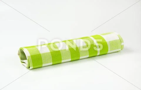 Checkered tea towel Stock Photos
