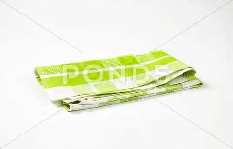 Checkered tea towel Stock Photos