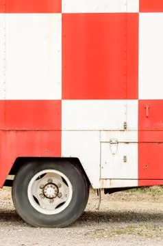 Checkered truck Stock Photos