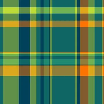 Checkered vector background seamless, daisy textile pattern check. Multicul.. Stock Illustration