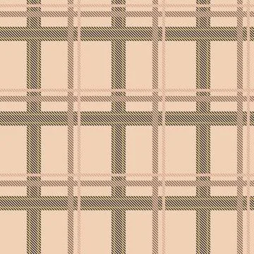 Checkered vector of seamless pattern in pastel beige colors. Seamless tarta.. Illustrazione stock