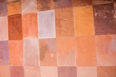 Checkered wall Foto stock