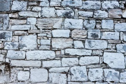 Checkered white stone wall 1 Stock Photos