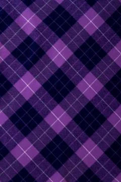 Checkered woolen clothes material texture. Stock Photos