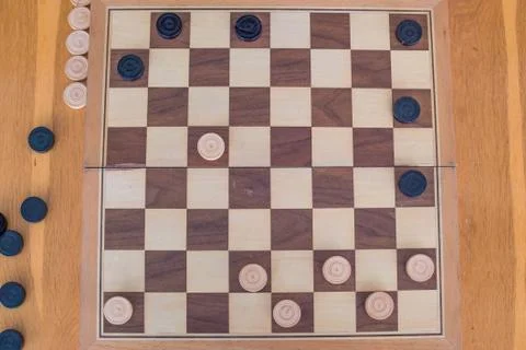 Checkers game Stock Photos