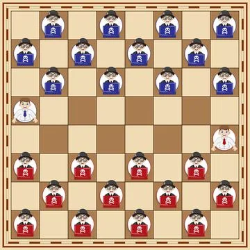 Checkers. Illustrazione stock