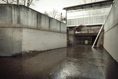 Checking and cleaning of small hydropower plant system before launching Stock Photos
