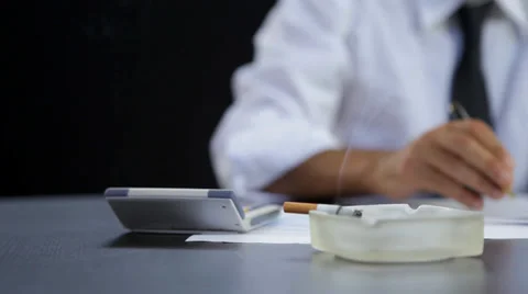 Checking and signing contract Stock Footage 39774171