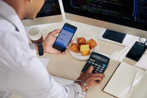 Checking banking account Stock Photos