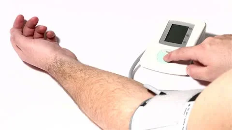 Checking Blood Pressure 01 Stock Footage 10743721