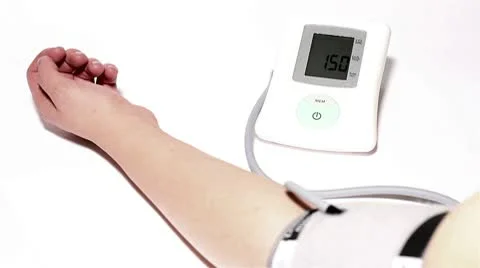 Checking Blood Pressure 05 Stock Footage 10743780