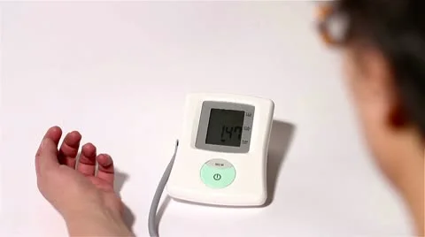 Checking Blood Pressure 08 Stock Footage 10743819
