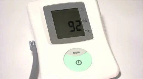 Checking Blood Pressure 10 closeup Stock Footage
