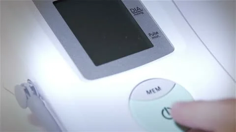 Checking Blood Pressure 30 closeup stylized Stock Footage 10744411