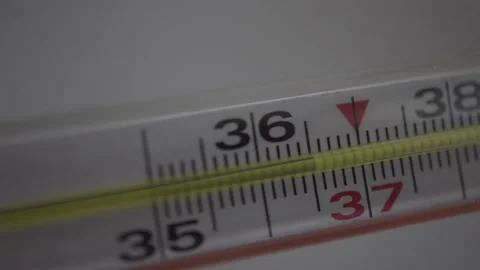  Checking the body temperature, diagnosis, virus. Stock Footage 164110809