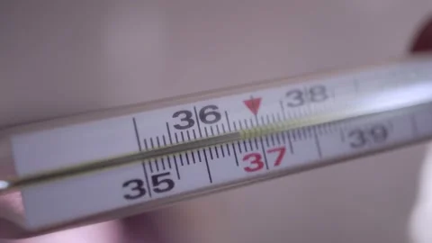 Checking the body temperature, diagnosis, virus. Stock Footage 164613136