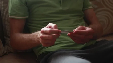 Checking body temperature Stock Footage 63455402