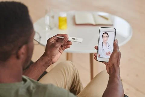 Checking Body Temperature Foto stock