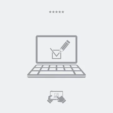 Checking box web icon Stockillustratie