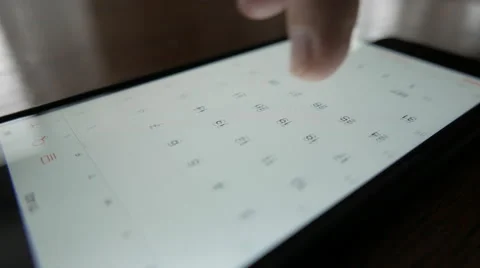 Checking calendar on a smartphone Video stock 57388227