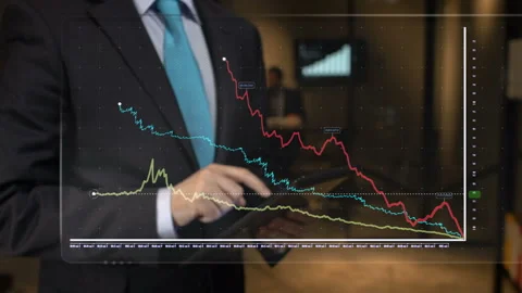  Checking Charts In Office  Video stock 210233133