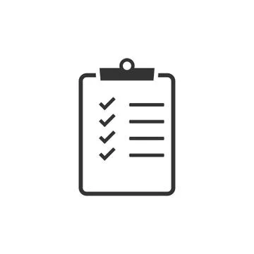 Checking, checklist, document, list, verification icon. Vector illustration,  Stock Illustration