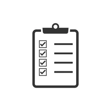 Checking, checklist, document, list, verification icon. Vector illustration,  Stock-Illustration