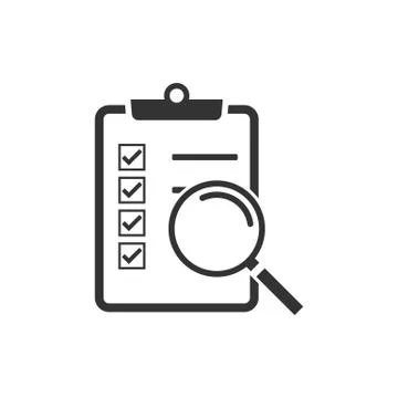 Checking, checklist, document, list, verification icon. Vector illustration,  Stock Illustration