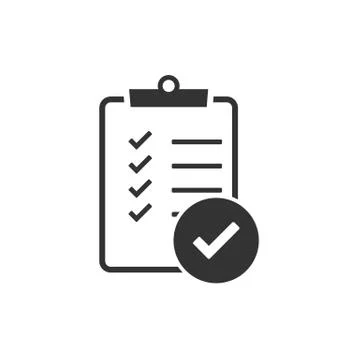 Checking, checklist, document, list, verification icon. Vector illustration,  Stock Illustration