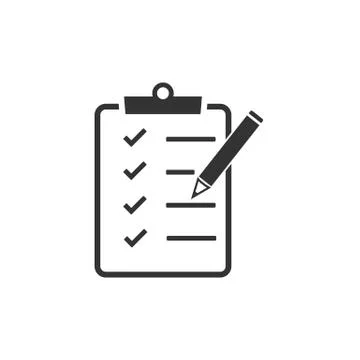 Checking, checklist, document, list, verification icon. Vector illustration,  Stock-Illustration