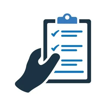 Checking, checklist, report, icon. Simple flat design Concept. Stock Illustration