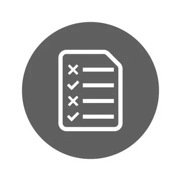 Checking, checklist, report, seo icon. Stock-Illustration