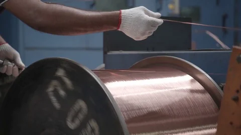 Checking Copper Thread Spool, Quality Stock-Footage 75953204