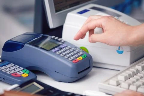 Checking the Credit Card Stock Photos