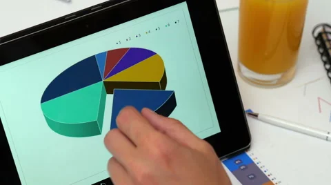 Checking diagrams on tablet 動画素材 65502513
