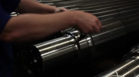 Checking dimension with micrometer Stock Footage 62759195