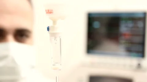  Checking dropper  Vídeo Stock 210662442