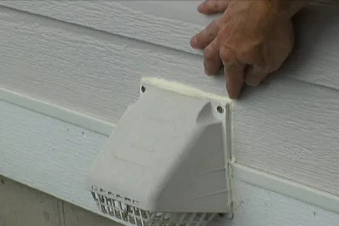 Checking Dryer Exhaust Stock Footage 10708714